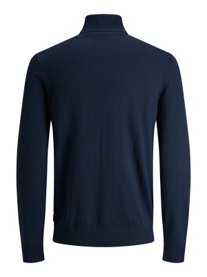 Jack & Jones:JACK&JONES ESSENTIALS JJEEMIL KNIT ROLL NECK NOOS Navy Blazer | Freewear JJEEMIL KNIT ROLL NECK NOOS - www.freewear.nl - Freewear