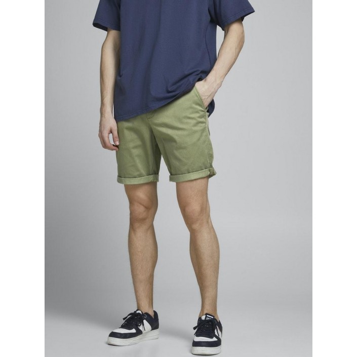 JACK&JONES INTELLIGENCE JJIBOWIE JJSHORTS SOLID SA STS Deep Lichen Green | Freewear JJIBOWIE JJSHORTS SOLID SA STS - www.freewear.nl - Freewear