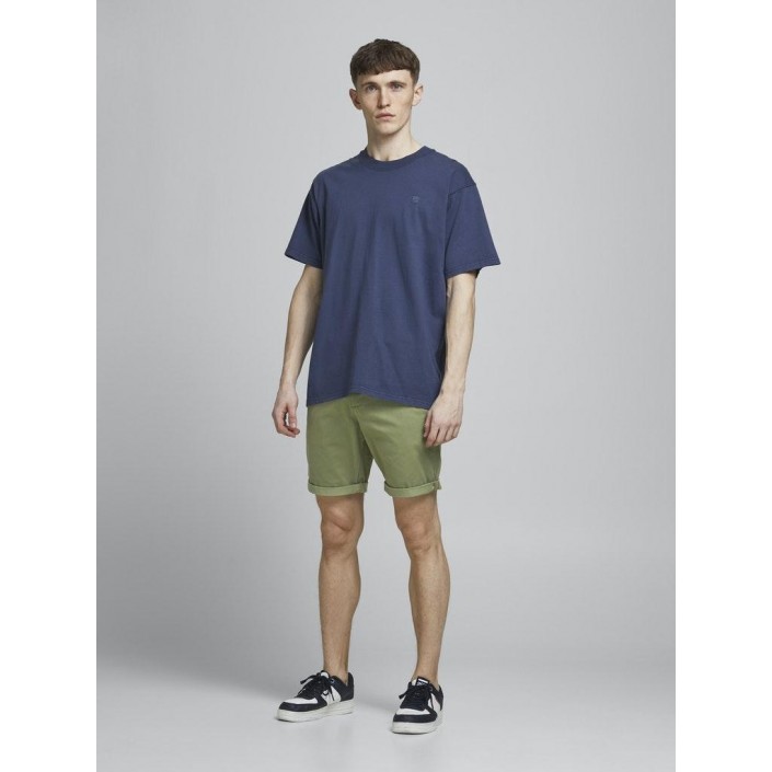 JACK&JONES INTELLIGENCE JJIBOWIE JJSHORTS SOLID SA STS Deep Lichen Green | Freewear JJIBOWIE JJSHORTS SOLID SA STS - www.freewear.nl - Freewear