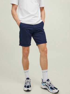 JACK&JONES INTELLIGENCE JJIBOWIE JJSHORTS SOLID SA STS Navy Blazer | Freewear JJIBOWIE JJSHORTS SOLID SA STS - www.freewear.nl - Freewear