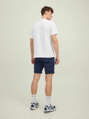 JACK&JONES INTELLIGENCE JJIBOWIE JJSHORTS SOLID SA STS Navy Blazer | Freewear JJIBOWIE JJSHORTS SOLID SA STS - www.freewear.nl - Freewear