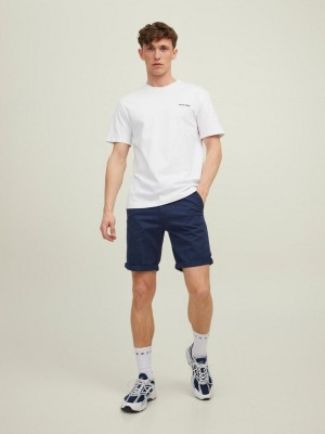 JACK&JONES INTELLIGENCE JJIBOWIE JJSHORTS SOLID SA STS Navy Blazer | Freewear JJIBOWIE JJSHORTS SOLID SA STS - www.freewear.nl - Freewear