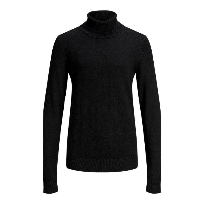 jack en jones boys JJEEMIL KNIT ROLL NECK STS JR Black | Freewear JJEEMIL KNIT ROLL NECK STS JR - www.freewear.nl - Freewear