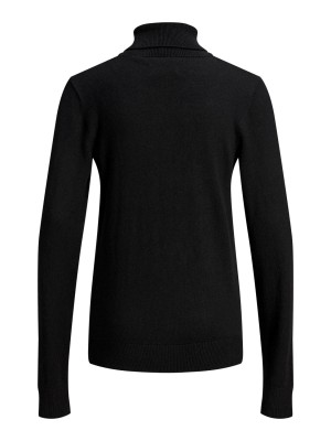 jack en jones boys JJEEMIL KNIT ROLL NECK STS JR Black | Freewear JJEEMIL KNIT ROLL NECK STS JR - www.freewear.nl - Freewear