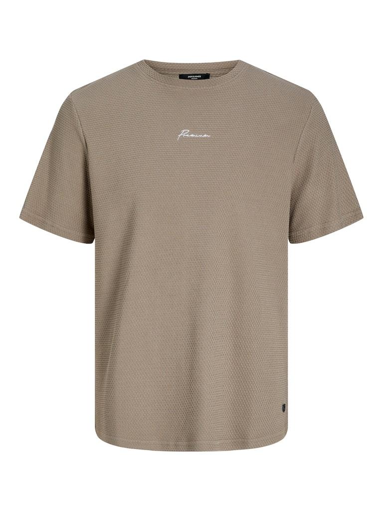 Jack & Jones T-shirt Jprblafranco Ss Tee Crew Neck 12175825 Timber Wolf Mannen Maat - S