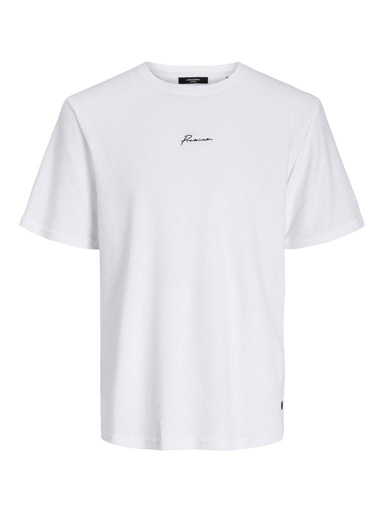 Jack & Jones T-shirt Jprblafranco Ss Tee Crew Neck 12175825 Bright White Mannen Maat - S