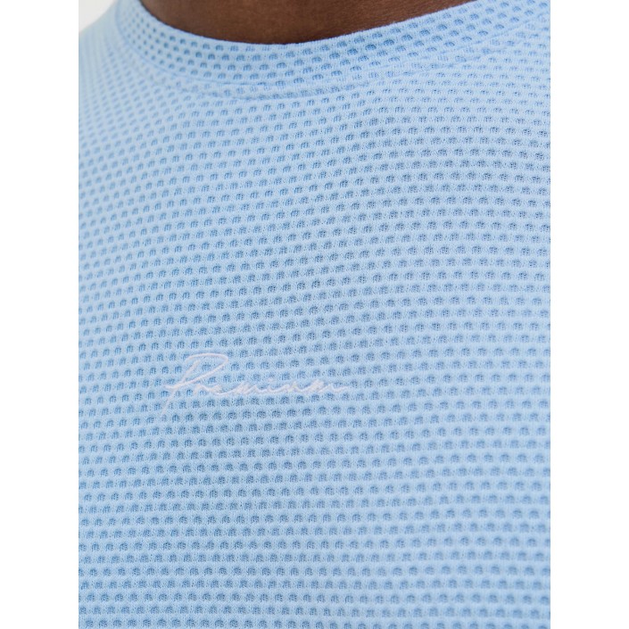 JACK%JONES PREMIUM JPRBLAFRANCO SS TEE CREW NECK LN Chambray Blue | Freewear JPRBLAFRANCO SS TEE CREW NECK LN - www.freewear.nl - Freewear