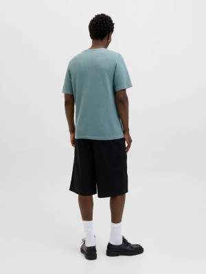 JACK%JONES PREMIUM JPRBLAFRANCO SS TEE CREW NECK LN Stormy Sea | Freewear JPRBLAFRANCO SS TEE CREW NECK LN - www.freewear.nl - Freewear