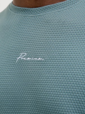 JACK%JONES PREMIUM JPRBLAFRANCO SS TEE CREW NECK LN Stormy Sea | Freewear JPRBLAFRANCO SS TEE CREW NECK LN - www.freewear.nl - Freewear