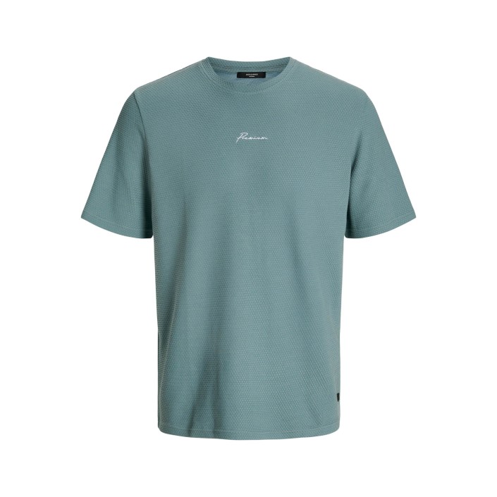 JACK%JONES PREMIUM JPRBLAFRANCO SS TEE CREW NECK LN Stormy Sea | Freewear JPRBLAFRANCO SS TEE CREW NECK LN - www.freewear.nl - Freewear
