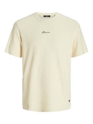 JACK%JONES PREMIUM JPRBLAFRANCO SS TEE CREW NECK LN Cloud Cream | Freewear JPRBLAFRANCO SS TEE CREW NECK LN - www.freewear.nl - Freewear