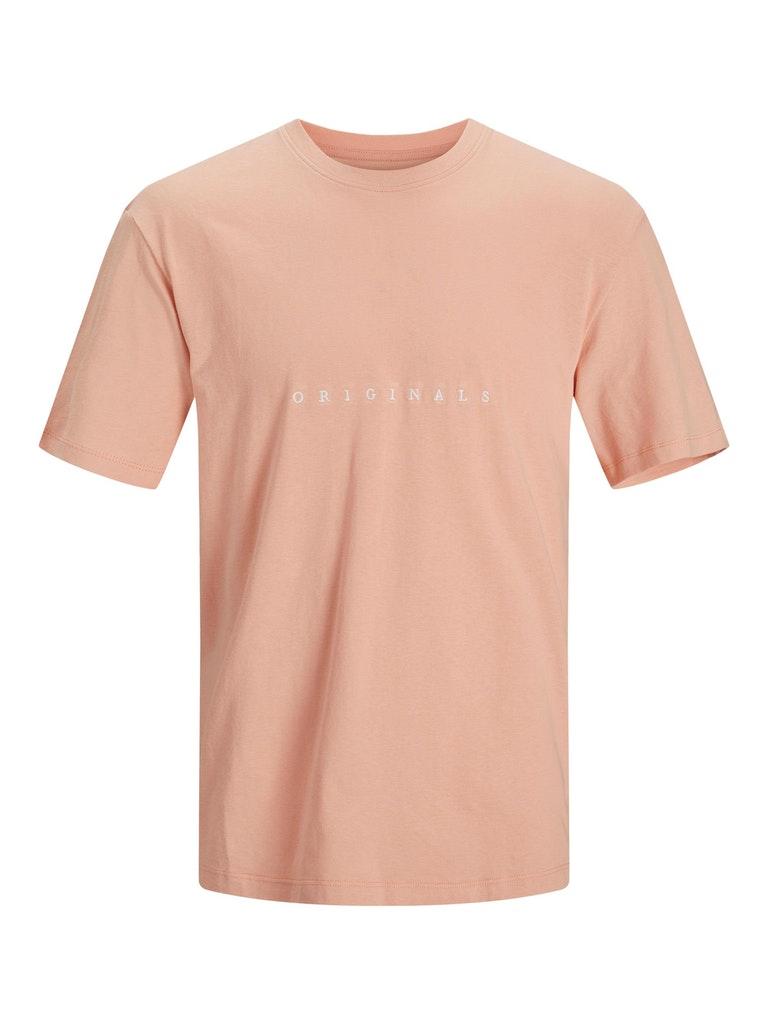 Jack & Jones T-shirt Jorcopenhagen Tee Ss Crew Neck Noos 12176780 Coral Pink/relaxed Mannen Maat - M