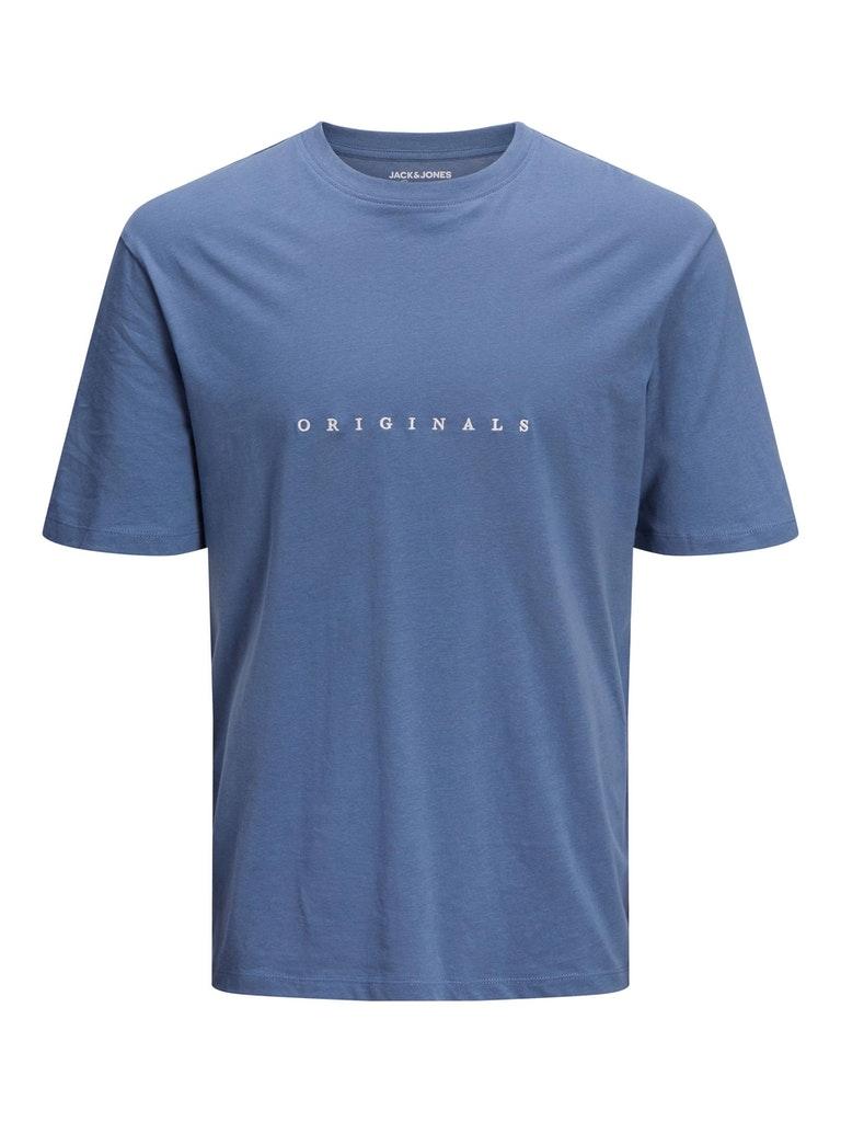 Jack & Jones T-shirt Jorcopenhagen Tee Ss Crew Neck Noos 12176780 Bluefin/relaxed Mannen Maat - S