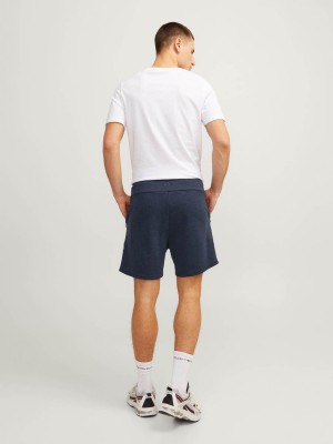 JACK&JONES INTELLIGENCE JJIAIR SWEAT SHORTS NB STS Dark Navy | Freewear JJIAIR SWEAT SHORTS NB STS - www.freewear.nl - Freewear
