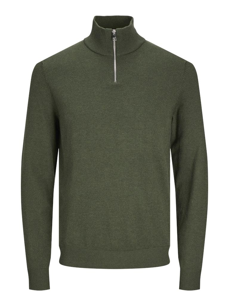 JACK&JONES JJEEMIL KNIT HALF ZIP NOOS Heren Trui - Maat M