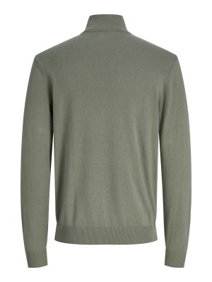 Jack & Jones:JACK&JONES ESSENTIALS JJEEMIL KNIT HALF ZIP NOOS Vetiver | Freewear JJEEMIL KNIT HALF ZIP NOOS - www.freewear.nl - Freewear