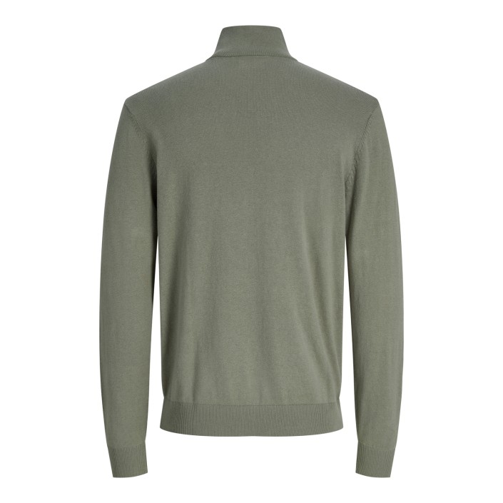Jack & Jones:JACK&JONES ESSENTIALS JJEEMIL KNIT HALF ZIP NOOS Vetiver | Freewear JJEEMIL KNIT HALF ZIP NOOS - www.freewear.nl - Freewear