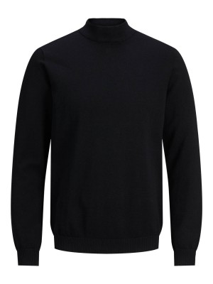 Jack & Jones:JACK&JONES ESSENTIALS JJEBASIC KNIT MOCK NECK NOOS Black | Freewear JJEBASIC KNIT MOCK NECK NOOS - www.freewear.nl - Freewear