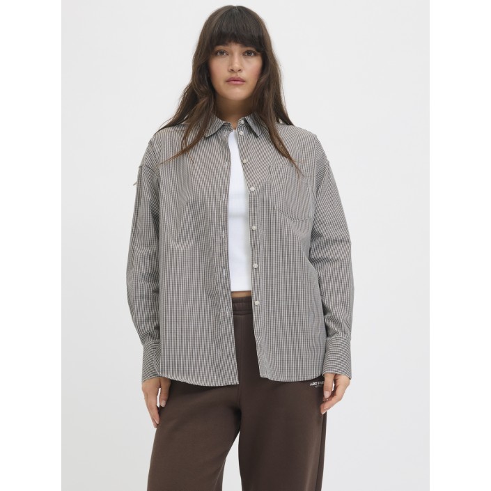 JACK&JONES ORIGINALS JXJAMIE LS RELAXED POPLIN SHIRT WVN: Bracken/White | Freewear JXJAMIE LS RELAXED POPLIN SHIRT WVN: - www.freewear.nl - Freewear