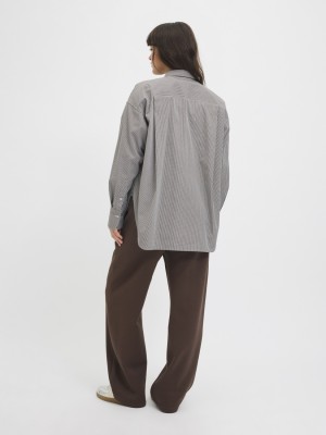 JACK&JONES ORIGINALS JXJAMIE LS RELAXED POPLIN SHIRT WVN: Bracken/White | Freewear JXJAMIE LS RELAXED POPLIN SHIRT WVN: - www.freewear.nl - Freewear