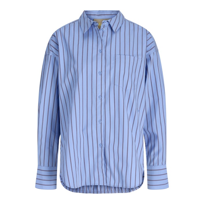 JACK&JONES ORIGINALS JXJAMIE LS RELAXED POPLIN SHIRT WVN: Vista Blue/CABERNET | Freewear JXJAMIE LS RELAXED POPLIN SHIRT WVN: - www.freewear.nl - Freewear
