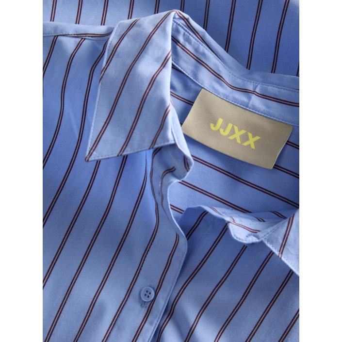 JACK&JONES ORIGINALS JXJAMIE LS RELAXED POPLIN SHIRT WVN: Vista Blue/CABERNET | Freewear JXJAMIE LS RELAXED POPLIN SHIRT WVN: - www.freewear.nl - Freewear