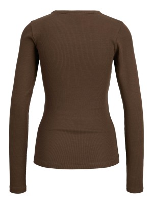 JACK&JONES ORIGINALS JXFREYA STR LS RIB TEE JRS NOOS Bracken | Freewear JXFREYA STR LS RIB TEE JRS NOOS - www.freewear.nl - Freewear