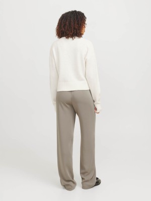 JACK&JONES ORIGINALS JXPOPPY REGULAR HW PANT NOOS Brindle | Freewear JXPOPPY REGULAR HW PANT NOOS - www.freewear.nl - Freewear