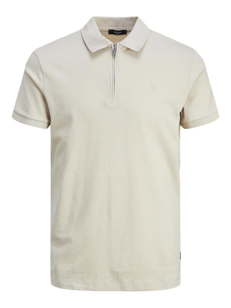 Jack and Jones Jprblastructure Zip Ss Polo Sn