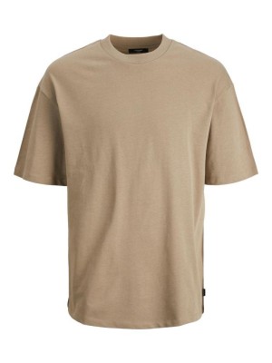 JACK%JONES PREMIUM JPRBLAKAM CLEAN SS TEE CREW NECK NO: Weathered Teak/LOOSE FIT | Freewear JPRBLAKAM CLEAN SS TEE CREW NECK NO: - www.freewear.nl - Freewear