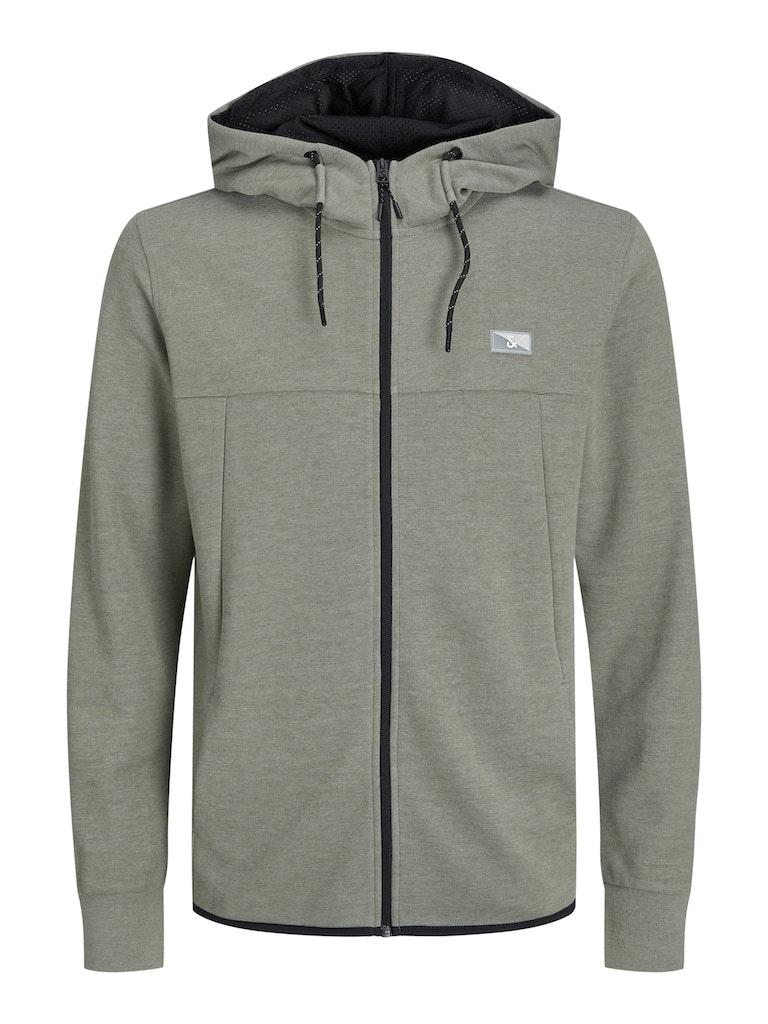 JACK&JONES JCOAIR SWEAT ZIP HOOD NOOS. Heren Trui - Maat S