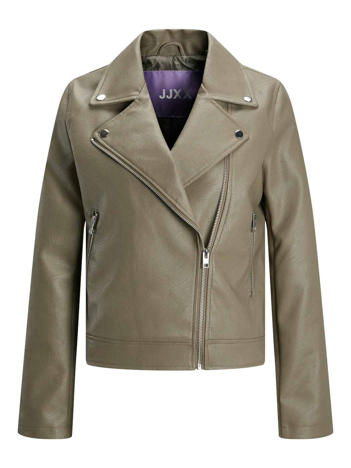 Jack & Jones Gail Faux Biker Leer Jas Bruin XL Vrouw