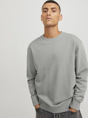 Jack & Jones:JACK&JONES ESSENTIALS JJESTAR BASIC SWEAT CREW NECK NOOS Ultimate Grey | Freewear JJESTAR BASIC SWEAT CREW NECK NOOS - www.freewear.nl - Freewear