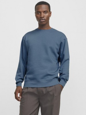 Jack & Jones:JACK&JONES ESSENTIALS JJESTAR BASIC SWEAT CREW NECK NOOS Oceanview | Freewear JJESTAR BASIC SWEAT CREW NECK NOOS - www.freewear.nl - Freewear
