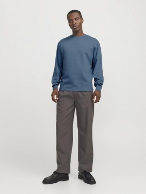 Jack & Jones:JACK&JONES ESSENTIALS JJESTAR BASIC SWEAT CREW NECK NOOS Oceanview | Freewear JJESTAR BASIC SWEAT CREW NECK NOOS - www.freewear.nl - Freewear