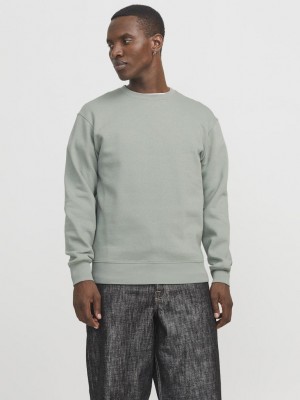 Jack & Jones:JACK&JONES ESSENTIALS JJESTAR BASIC SWEAT CREW NECK NOOS Iceberg Green | Freewear JJESTAR BASIC SWEAT CREW NECK NOOS - www.freewear.nl - Freewear
