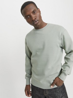 Jack & Jones:JACK&JONES ESSENTIALS JJESTAR BASIC SWEAT CREW NECK NOOS Iceberg Green | Freewear JJESTAR BASIC SWEAT CREW NECK NOOS - www.freewear.nl - Freewear