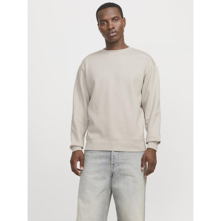 Jack & Jones:JACK&JONES ESSENTIALS JJESTAR BASIC SWEAT CREW NECK NOOS Moonbeam | Freewear JJESTAR BASIC SWEAT CREW NECK NOOS - www.freewear.nl - Freewear