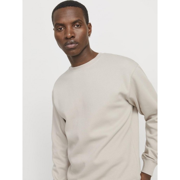 Jack & Jones:JACK&JONES ESSENTIALS JJESTAR BASIC SWEAT CREW NECK NOOS Moonbeam | Freewear JJESTAR BASIC SWEAT CREW NECK NOOS - www.freewear.nl - Freewear