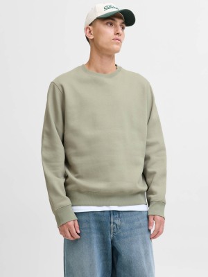 Jack & Jones:JACK&JONES ESSENTIALS JJESTAR BASIC SWEAT CREW NECK NOOS Seagrass | Freewear JJESTAR BASIC SWEAT CREW NECK NOOS - www.freewear.nl - Freewear