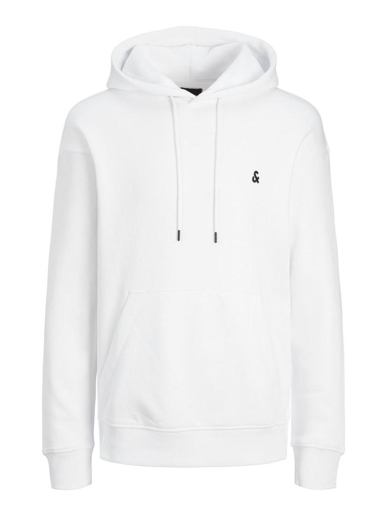 Jack & Jones - Heren Hoodies Jjestar Roof Sweat Hood - Wit - Maat XL