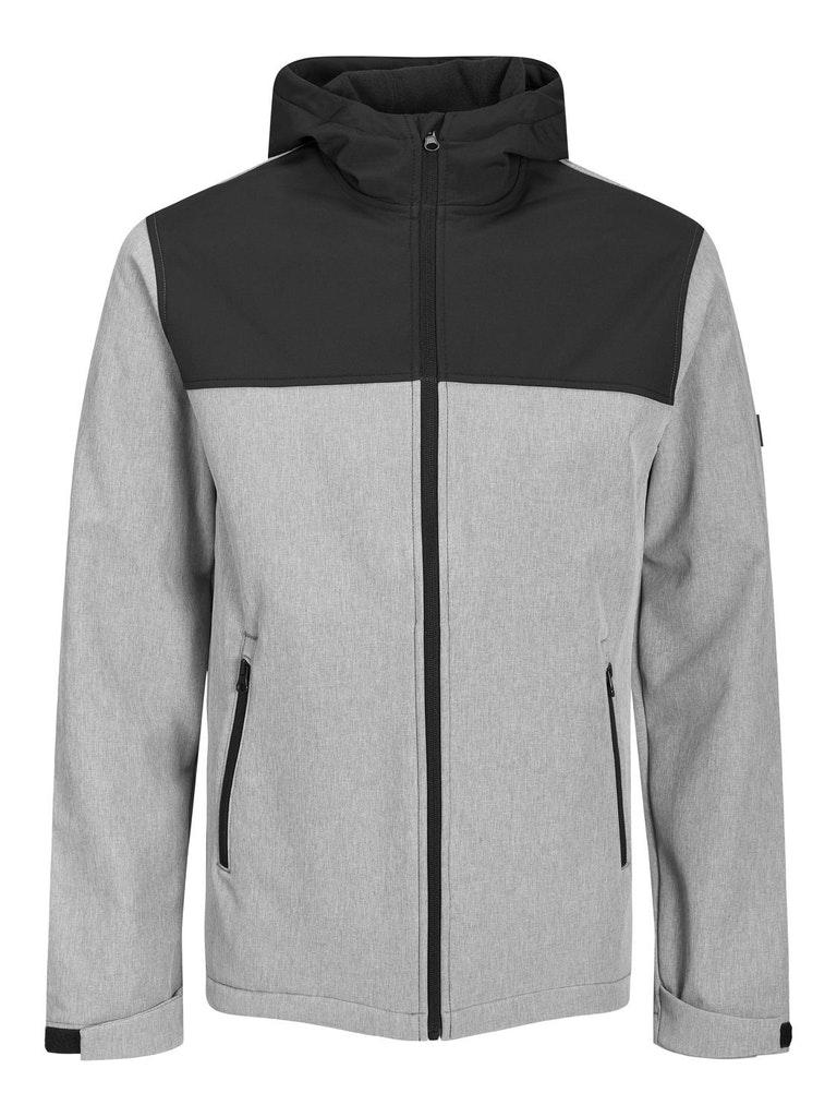JACK&JONES JUNIOR JJEMARVIN HOOD SOFTSHELL LTN JNR Jongens Jas - Maat 176