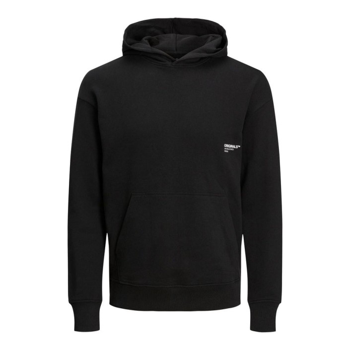 JACK&JONES ORIGINALS JORCLEAN SWEAT HOOD SN Black | Freewear JORCLEAN SWEAT HOOD SN - www.freewear.nl - Freewear