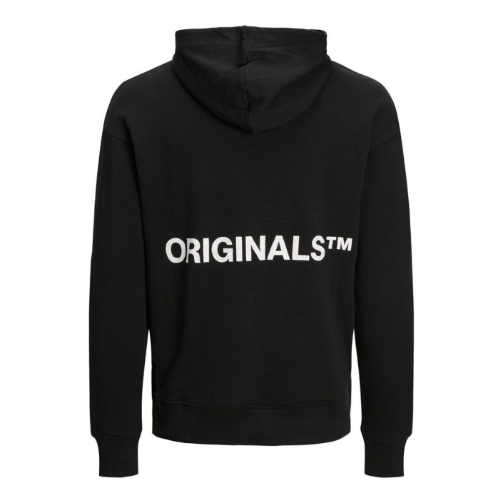 JACK&JONES ORIGINALS JORCLEAN SWEAT HOOD SN Black | Freewear JORCLEAN SWEAT HOOD SN - www.freewear.nl - Freewear