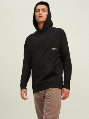 JACK&JONES ORIGINALS JORCLEAN SWEAT HOOD SN Black | Freewear JORCLEAN SWEAT HOOD SN - www.freewear.nl - Freewear