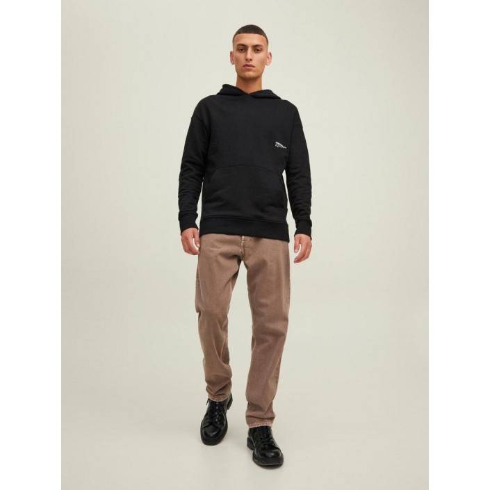 JACK&JONES ORIGINALS JORCLEAN SWEAT HOOD SN Black | Freewear JORCLEAN SWEAT HOOD SN - www.freewear.nl - Freewear