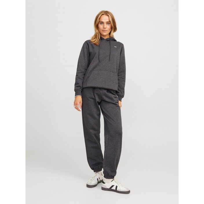 JACK&JONES ORIGINALS JXABBIE RLX LS EVERY HOOD SWT NOOS Dark Grey Melange/WHITE JJXX LOG | Freewear JXABBIE RLX LS EVERY HOOD SWT NOOS - www.freewear.nl - Freewear