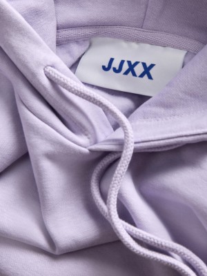 JACK&JONES ORIGINALS JXABBIE RLX LS EVERY HOOD SWT NOOS Purple Rose/SUNLIT ALLIUM JJXX L | Freewear JXABBIE RLX LS EVERY HOOD SWT NOOS - www.freewear.nl - Freewear
