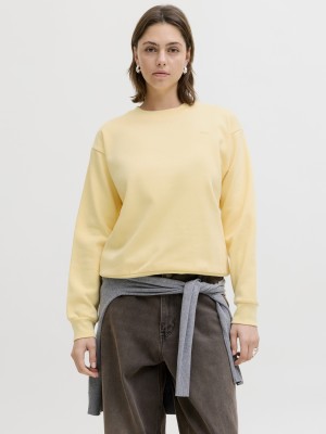 JACK&JONES ORIGINALS JXABBIE RLX LS EVERY CREW SWT NOOS Sunlight/HEMP JJXX LOGO | Freewear JXABBIE RLX LS EVERY CREW SWT NOOS - www.freewear.nl - Freewear