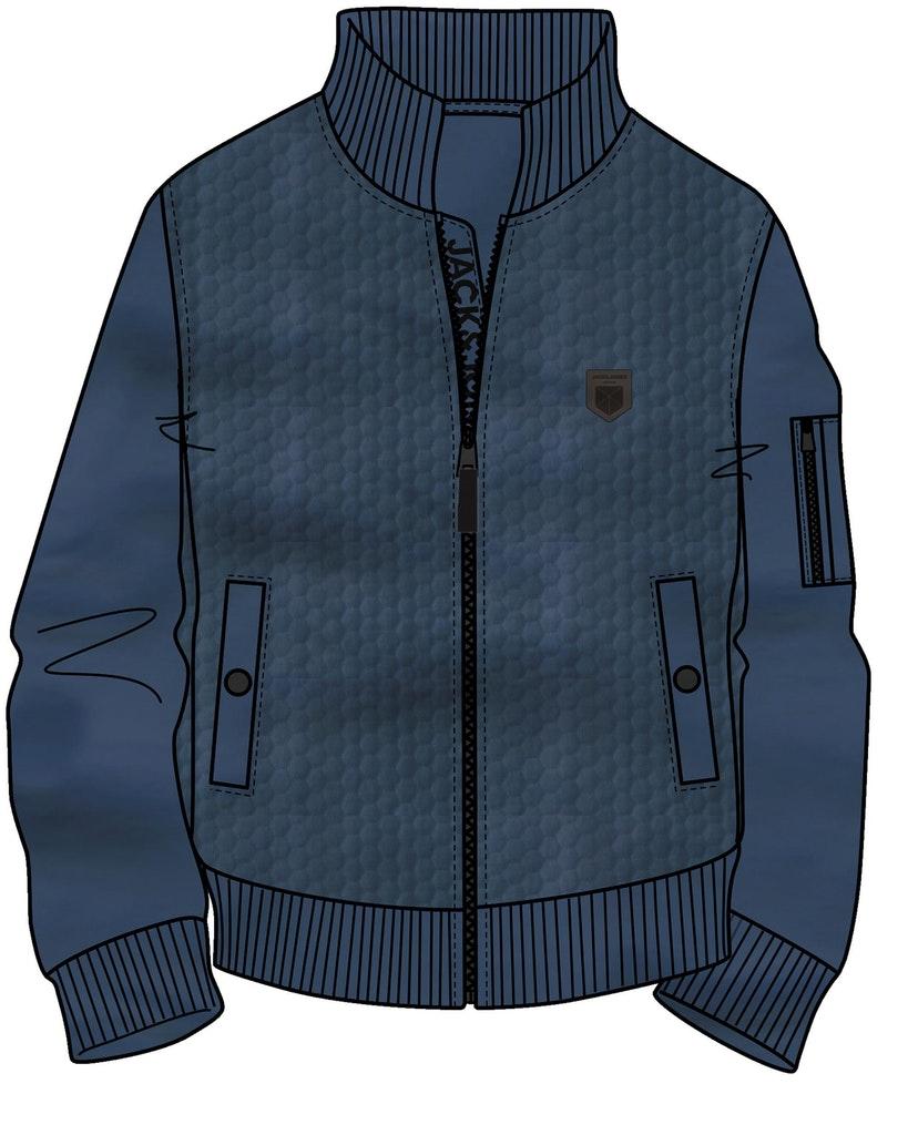Jack & Jones Vest Jprbluwills Sweat Zip High Neck 12224158 Pegaent Blue Mannen Maat - S